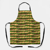 Hoagie Sandwich All-Over Print Schort (Voorkant)