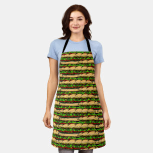 Hoagie Sandwich All-Over Print Schort
