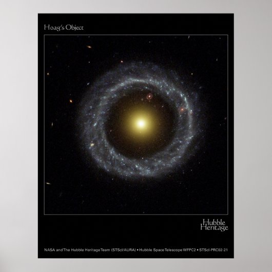 Hoag's Object Hubble Telescope Foto Poster (Voorkant)