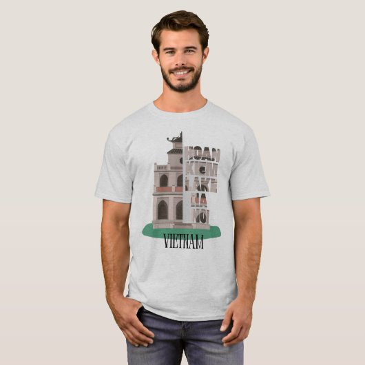 Hoan Kiem Lake Hanoi – Tijdloos monument Graphic D T-shirt (Voorkant volledig)