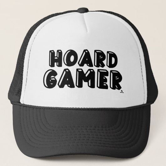 Hoard Gamer Leuk Bordspel Verzamelen Logo Trucker Pet (Voorkant)