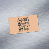 Hoard op herinneringen niet dingen, verzamel herin magnetisch visitekaartje (Voorbeeld)