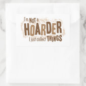 Hoarder Rechthoekige Sticker (Tas)
