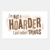 Hoarder Rechthoekige Sticker (Voorkant)