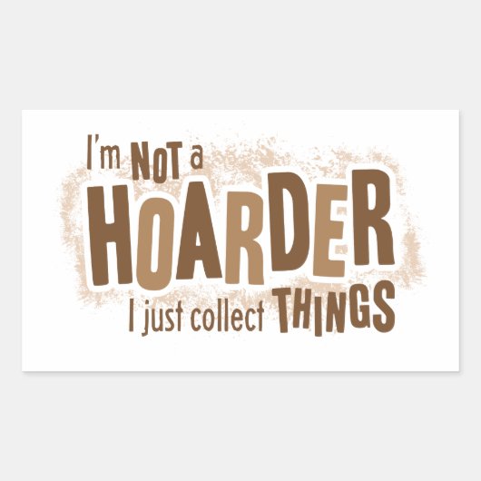 Hoarder Rechthoekige Sticker (Voorkant)