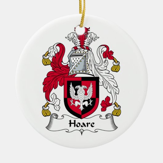 Hoare Family Crest Keramisch Ornament (Voorkant)