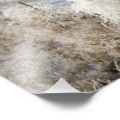 Hoarfrost bedekt tumbleweed en fenceline nabij foto afdruk (Hoek)