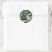 Hoary Marmot Ronde Sticker (Tas)