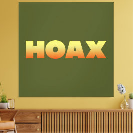 HOAX DESIGN INGEPAKT DOEK CANVAS AFDRUK