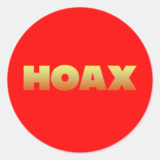HOAX STICKER STICKERS (Voorkant)