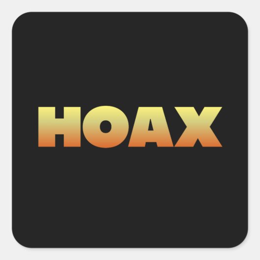 HOAX STICKER STICKERS (Voorkant)