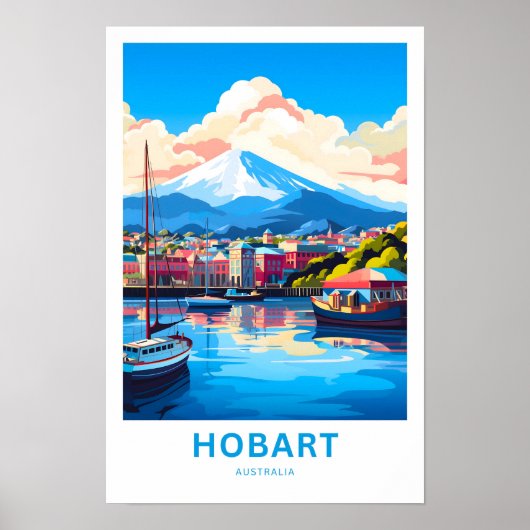 Hobart Australia Reisprint Poster (Voorkant)