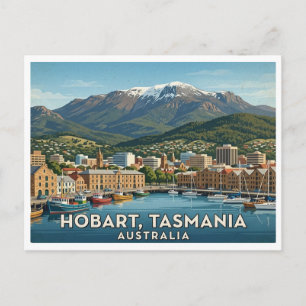 Hobart Australië Reis Ansichtkaart Briefkaart