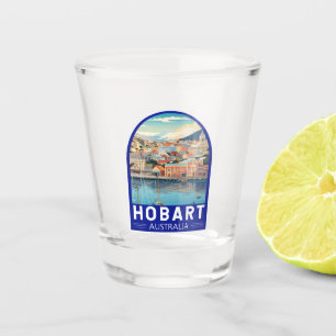 Hobart Australië Reizen Kunst Vintage Shot Glas