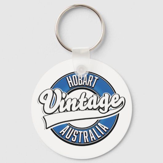 Hobart Australië vintage stijl logo Sleutelhanger (Voorkant)