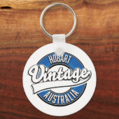 Hobart Australië vintage stijl logo Sleutelhanger (Voorkant)