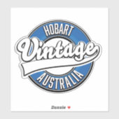 Hobart australië vintage stijl logo sticker (Vel)