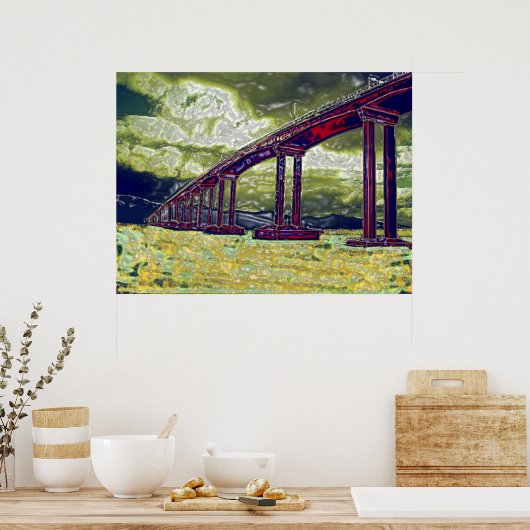 Hobart Bridge Poster (Keuken)
