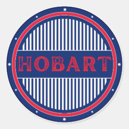 Hobart City Pride Embleem – Australische identitei Ronde Sticker