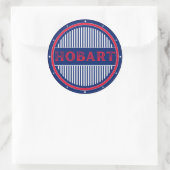 Hobart City Pride Embleem – Australische identitei Ronde Sticker (Tas)