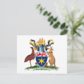 Hobart Coat of Arms Briefkaart (Staand voorkant)