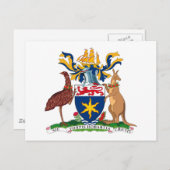 Hobart Coat of Arms Briefkaart (Voorkant / Achterkant)