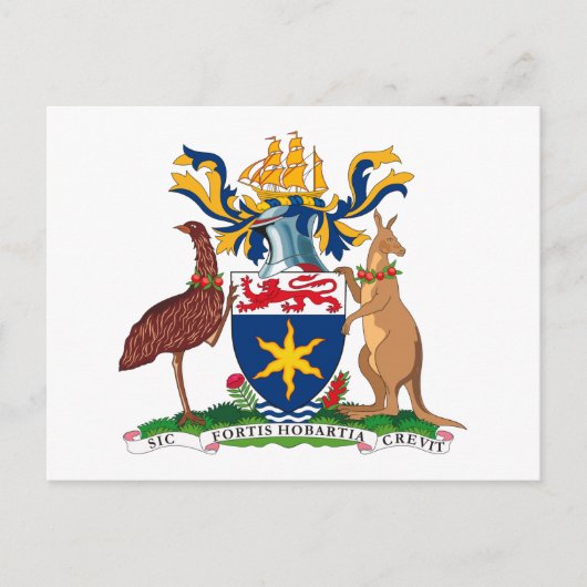 Hobart Coat of Arms Briefkaart (Voorkant)