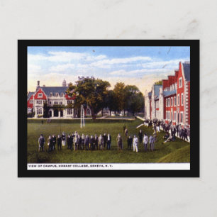 Hobart College, Genève NY 1920 Vintage Briefkaart