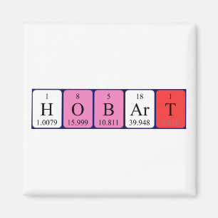 Hobart periodieke lijstnaam magnet