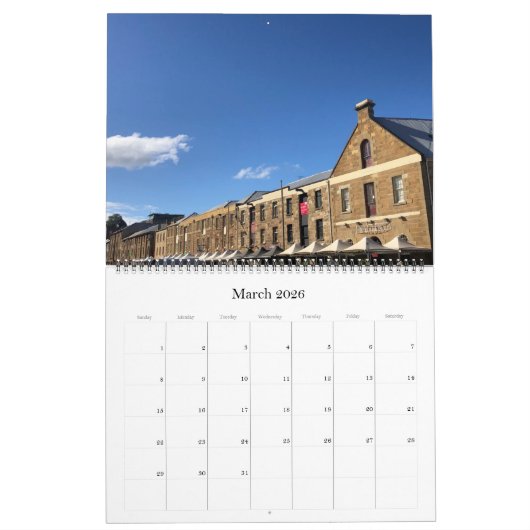 Hobart Tasmanië 2026 Groot Kalender (Mar 2026)