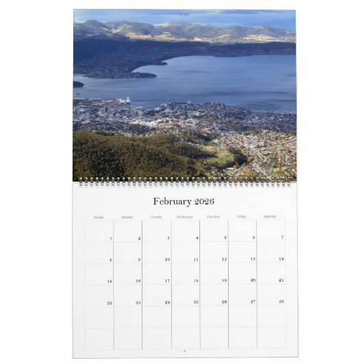Hobart Tasmanië 2026 Groot Kalender (Feb 2026)