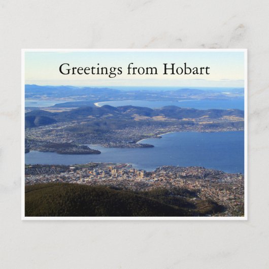 hobart tasmanie schilderachtig briefkaart (Voorkant)