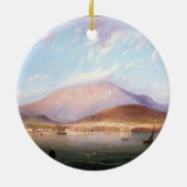 Hobart Town met Mount Wellington, Tasmania Keramisch Ornament (Achterkant)