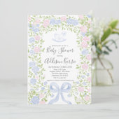 Hobbelpaard babyshower uitnodiging (Staand voorkant)