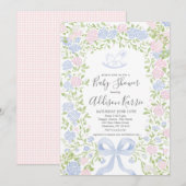 Hobbelpaard babyshower uitnodiging (Voorkant / Achterkant)