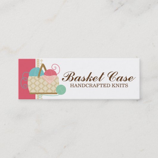 Hobbies voor het inkepen van gehaakte garens mini visitekaartje (Voorkant)