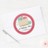 Hobbies voor het inkepen van gehaakte garens ronde sticker (Envelop)