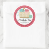 Hobbies voor het inkepen van gehaakte garens ronde sticker (Tas)