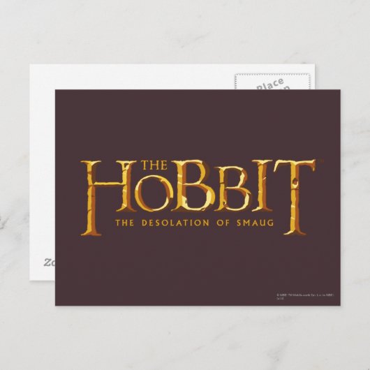 Hobbit Logo - Gold Briefkaart (Voorkant / Achterkant)