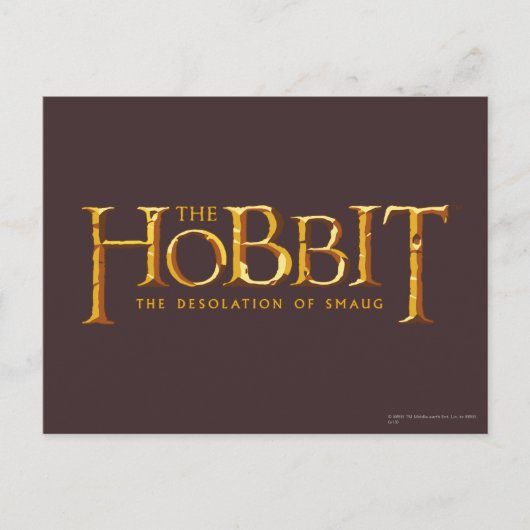 Hobbit Logo - Gold Briefkaart (Voorkant)