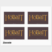 Hobbit Logo - Gold Rechthoekige Sticker (Vel)