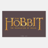Hobbit Logo - Gold Rechthoekige Sticker (Voorkant)