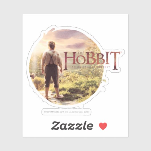 Hobbit Logo with BABO BAGGINS™ Back Sticker (Vel)