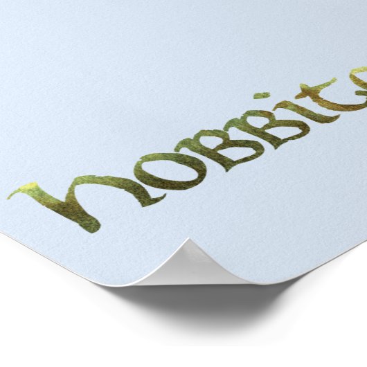 HOBBITON™ getextureerd Poster (Hoek)