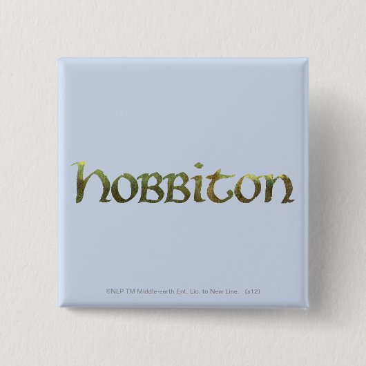 HOBBITON™ getextureerd Vierkante Button 5,1 Cm (Voorkant)