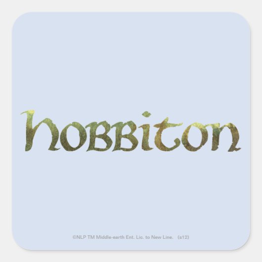 HOBBITON™ getextureerd Vierkante Sticker (Voorkant)