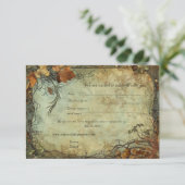 Hobbiton Haven Bruiloft RSVP Kaart (Staand voorkant)