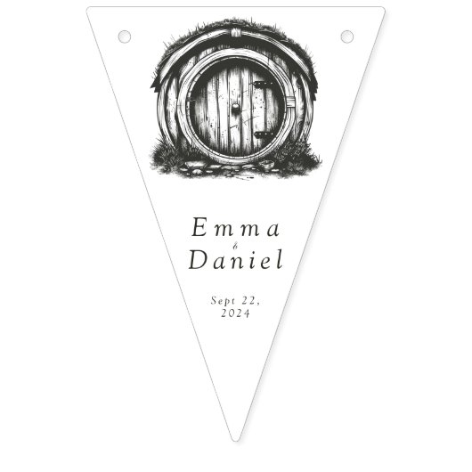 Hobbiton Haven bunting banner (Eerste vlag)