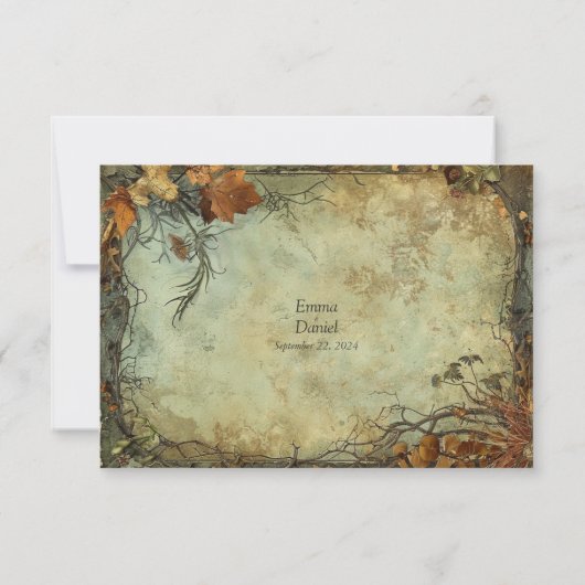 Hobbiton Haven Wedding Bedankkaart (Achterkant)