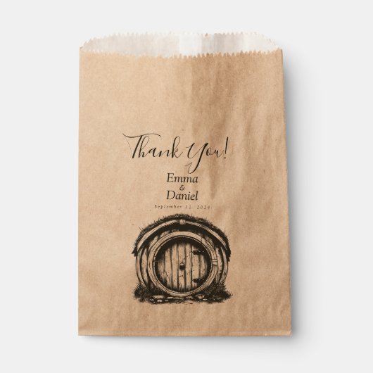 Hobbiton Haven Wedding Bedankzakje (Voorkant)